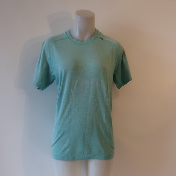 Mens Lululemon Turquoise Short Sleeve Shirt S - Picture 1 of 6